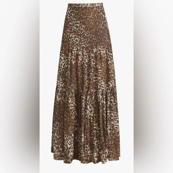 Leopard Serence Maxi Skirt - Picture 1 of 5